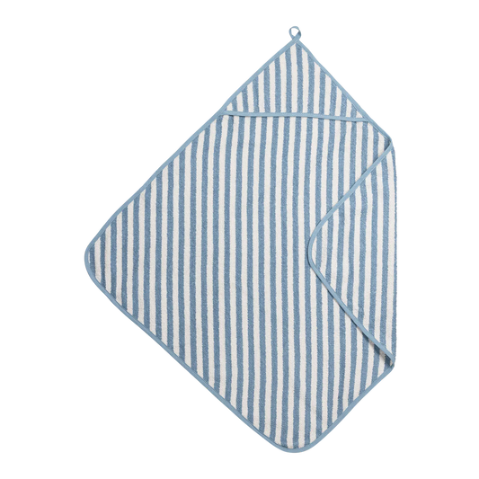 Badcape Stripes Blauw • Meyco Baby