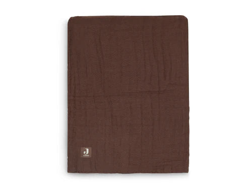 Wiegdeken wrinkled chestnut • Jollein