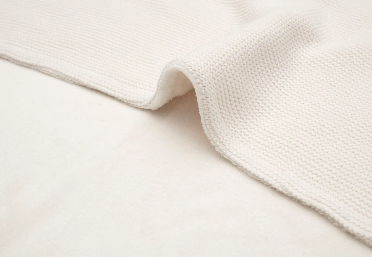 Basic Knit + fleece Ivory • Jollein