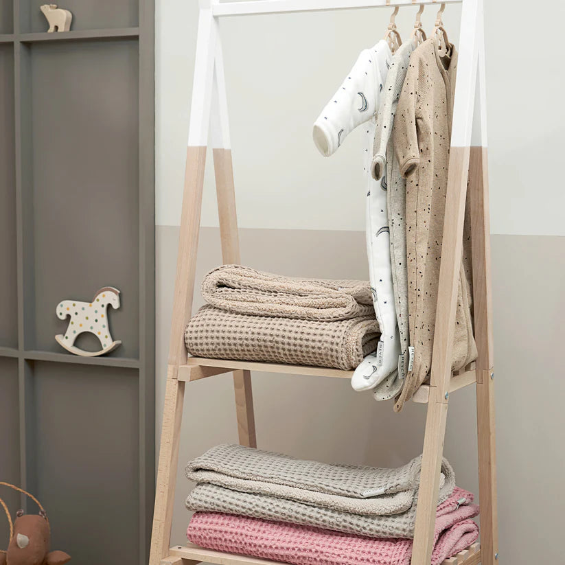 Wafel wiegdeken zand •  Meyco Baby